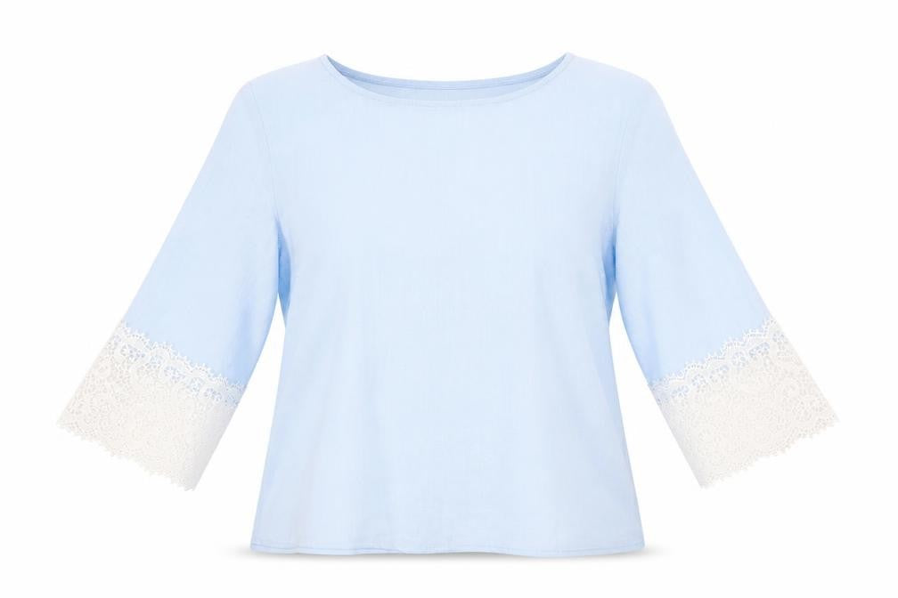 VILA Womens Blue   Basic Blouse Size M