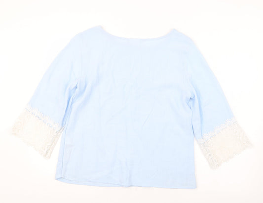 VILA Womens Blue   Basic Blouse Size M