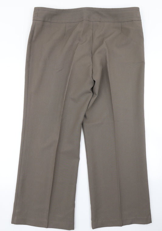 Marks & Spencer Womens Brown   Dress Pants Trousers Size 18 L26 in