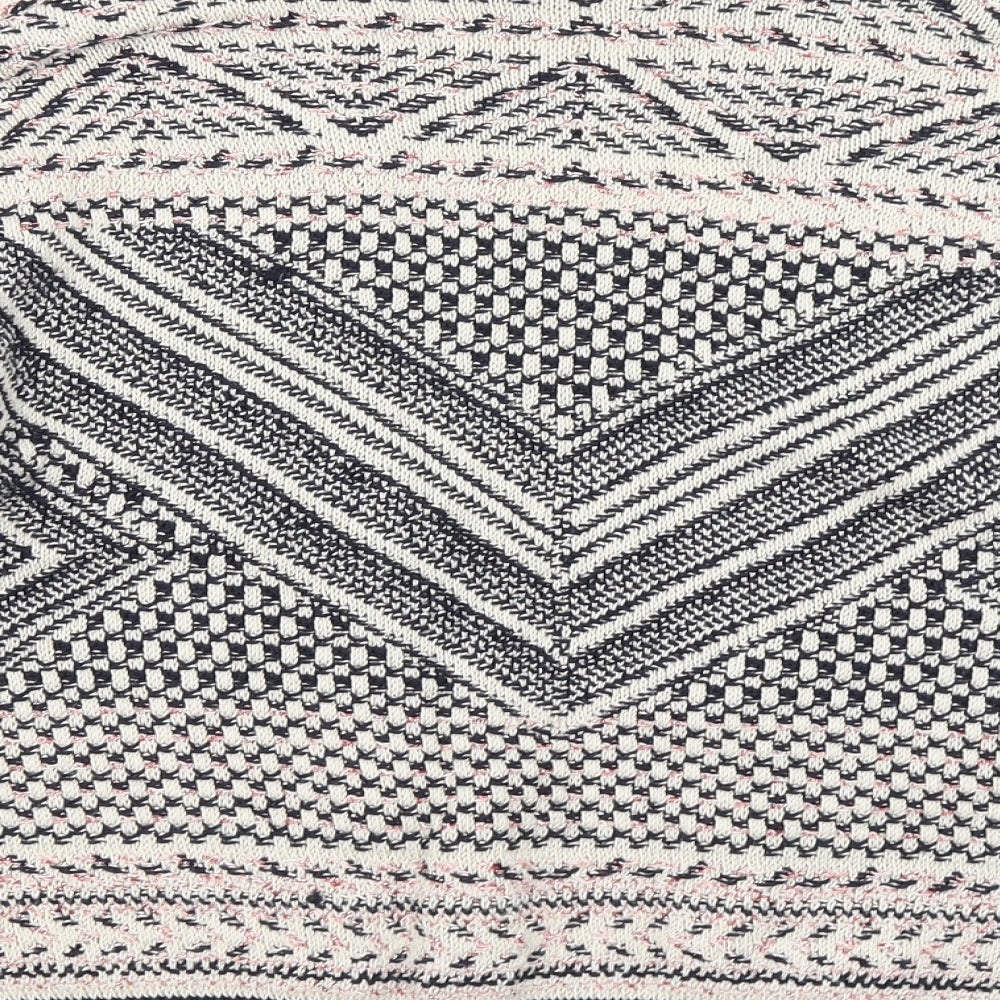 Per Una Womens Beige Striped Knit Cardigan Jumper Size 10