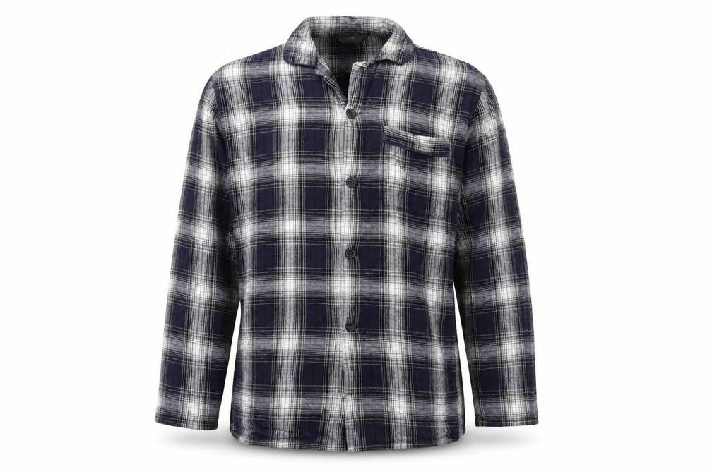 Marks and Spencer Mens Blue Check   Button-Up Size M