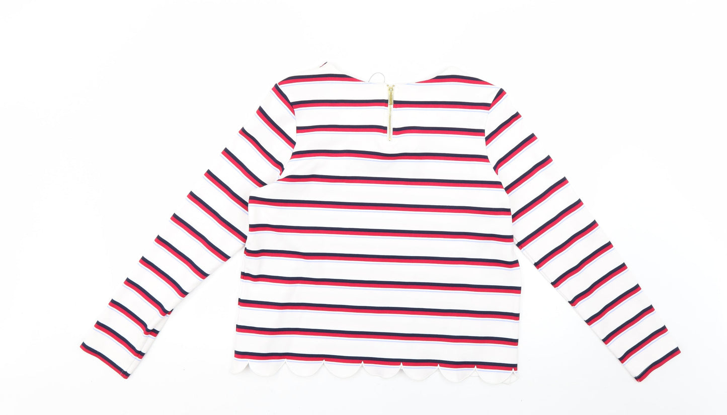 Marks and Spencer Womens Multicoloured Striped  Pullover Jumper Size 12
