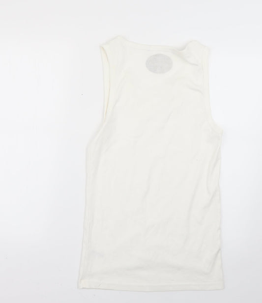 Preworn Womens White   Basic T-Shirt Size M