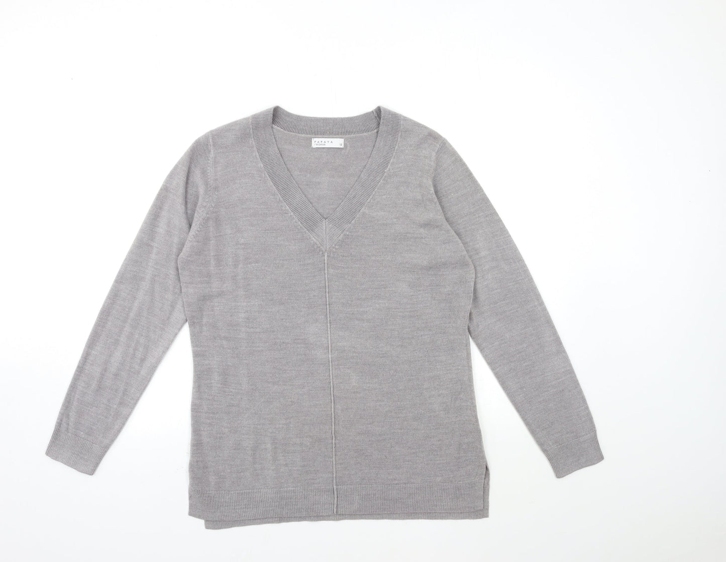 Papaya Womens Gold  Knit Pullover Jumper Size 12