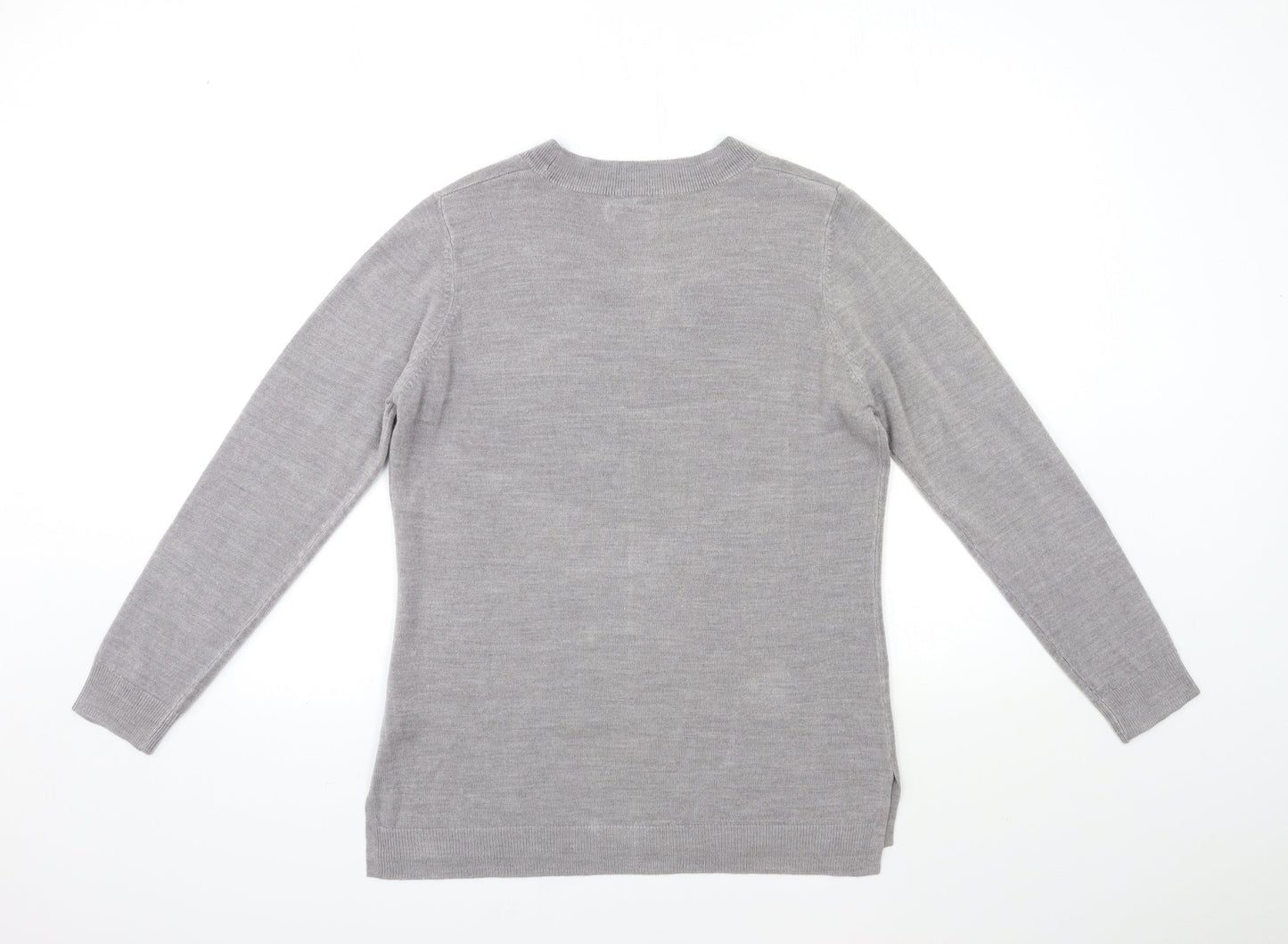 Papaya Womens Gold  Knit Pullover Jumper Size 12