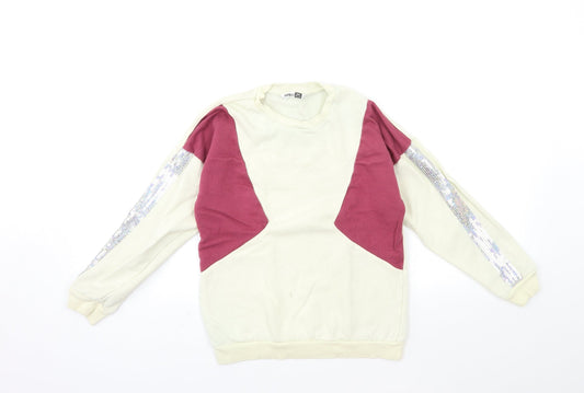 PEP&CO Girls Beige   Pullover Sweatshirt Size 10 Years