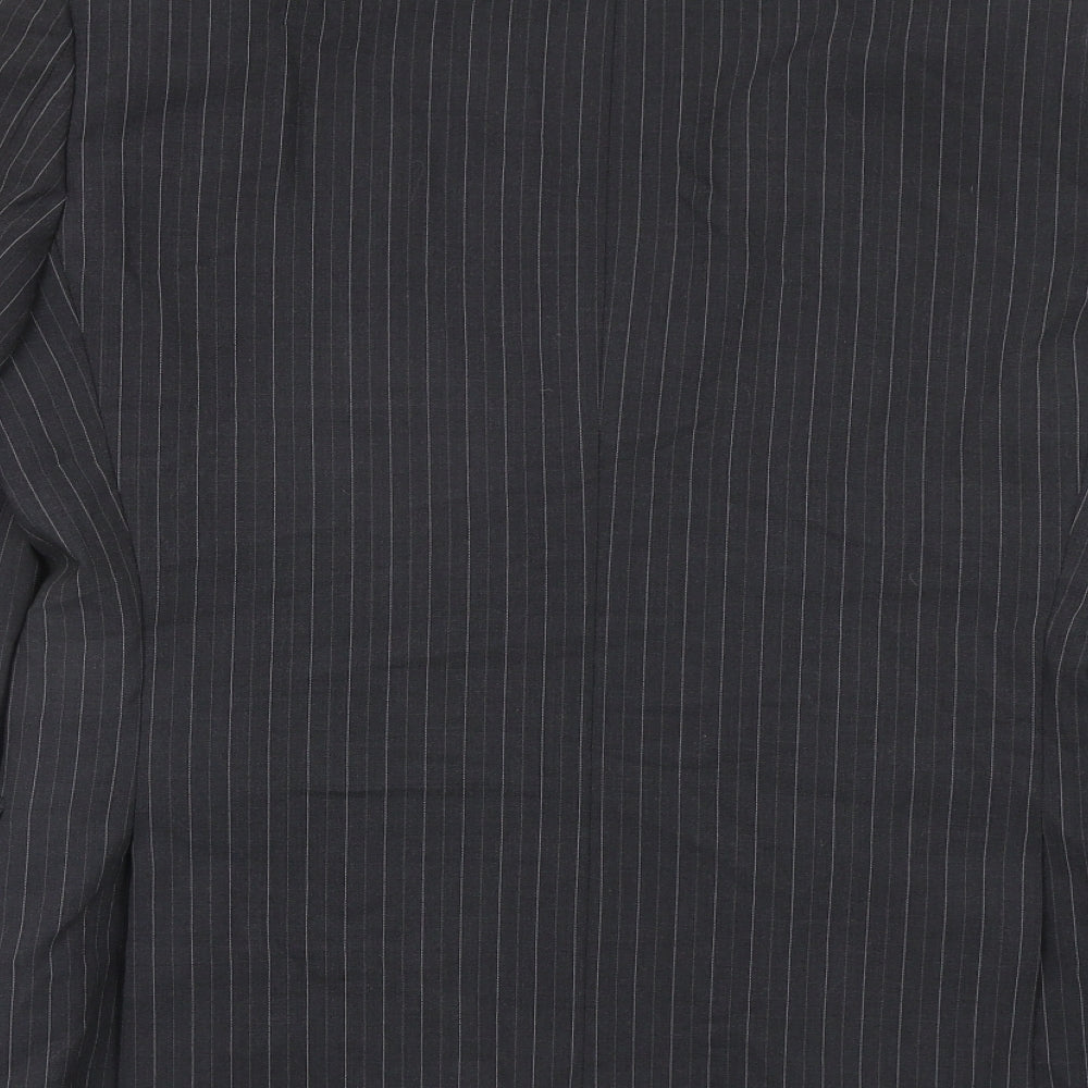 M&S Mens Grey Striped  Jacket Blazer Size S