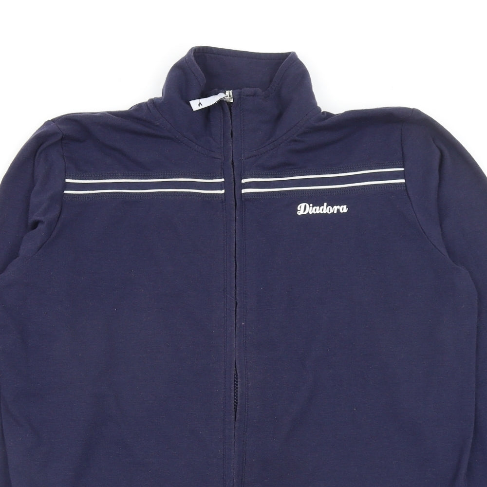 Diadora Womens Blue   Full Zip Jumper Size 12