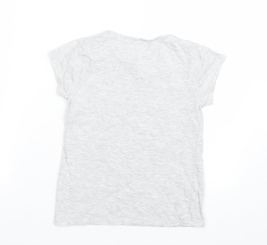 George Girls Grey   Basic T-Shirt Size 8-9 Years  - NYC