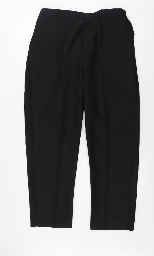 Preworn Womens Black   Trousers  Size 20 L26 in