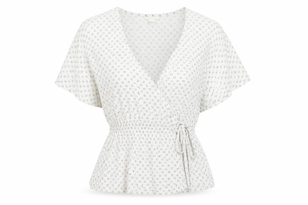 H&M Womens White   Basic Blouse Size S