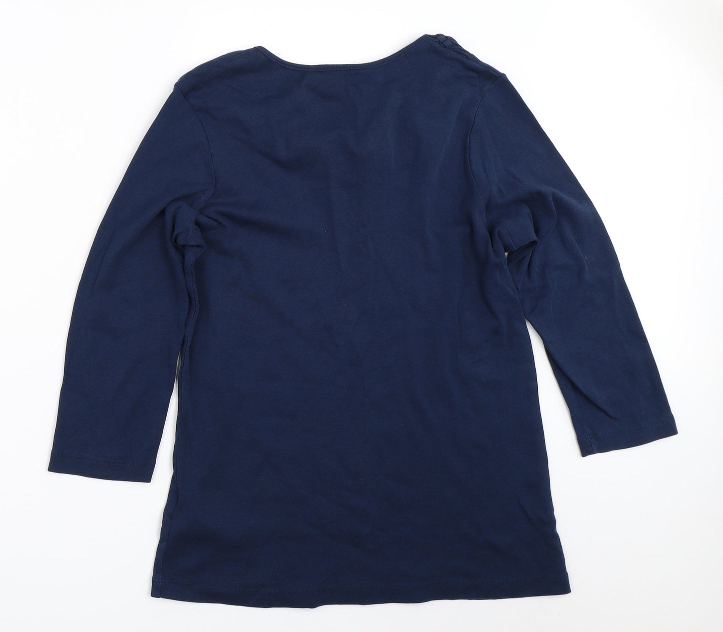 Julipa Womens Blue   Basic T-Shirt Size 14