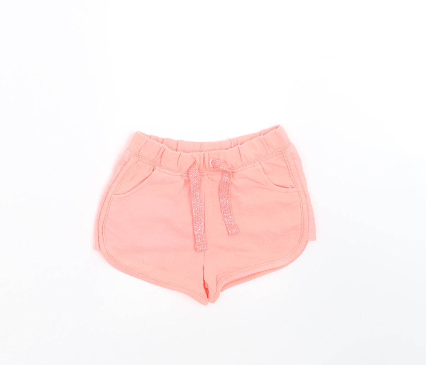 Matalan Girls Orange   Sweat Shorts Size 4 Years