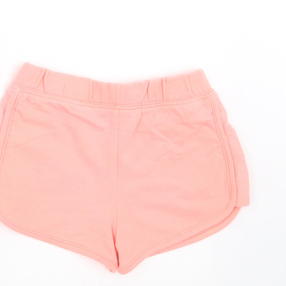 Matalan Girls Orange   Sweat Shorts Size 4 Years