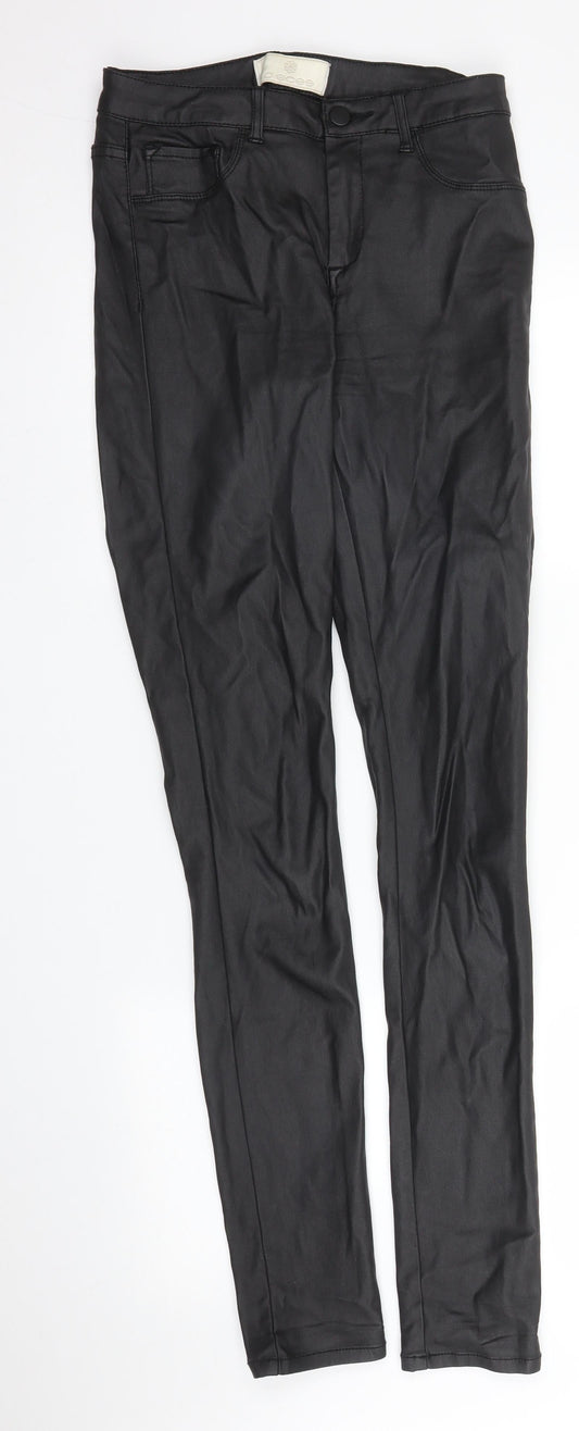 Pieces Womens Black   Carrot Trousers Size 26 in L31 in