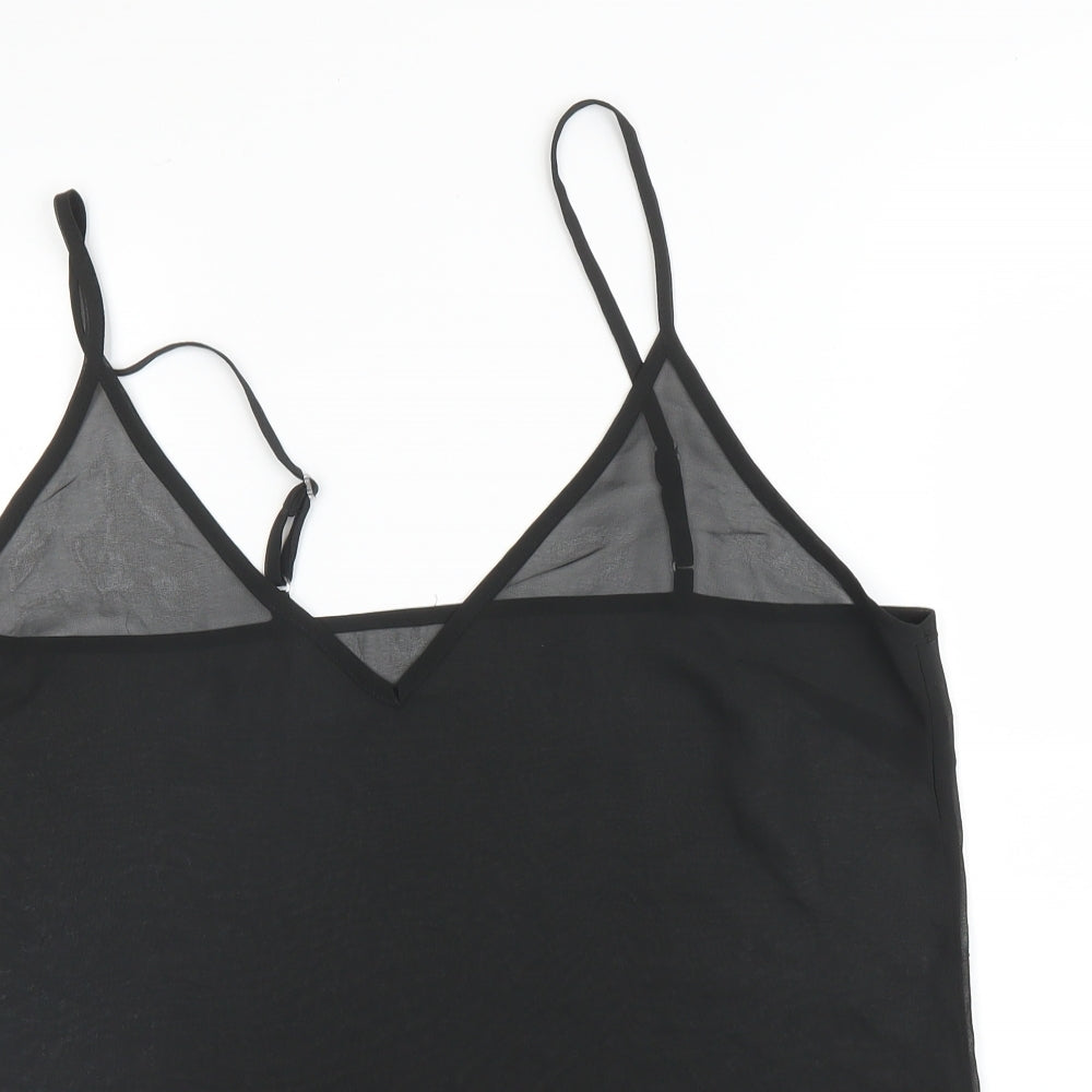 River Island Womens Black   Camisole Blouse Size 12