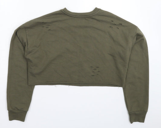 FOREVER 21 Womens Green   Pullover Sweatshirt Size S