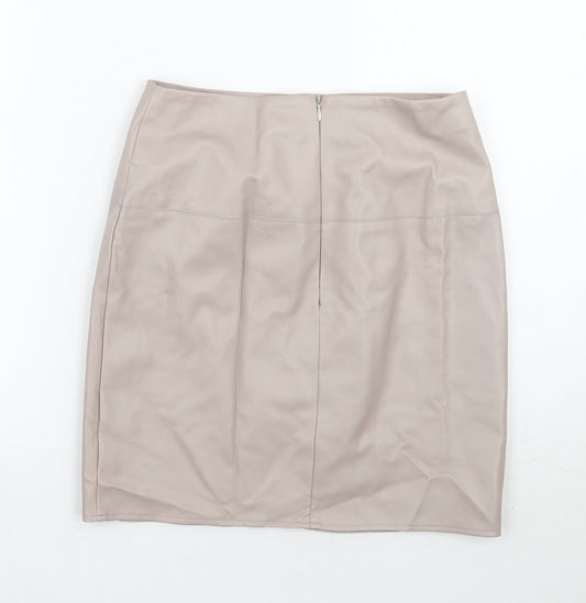 Missguided Womens Grey   A-Line Skirt Size 10
