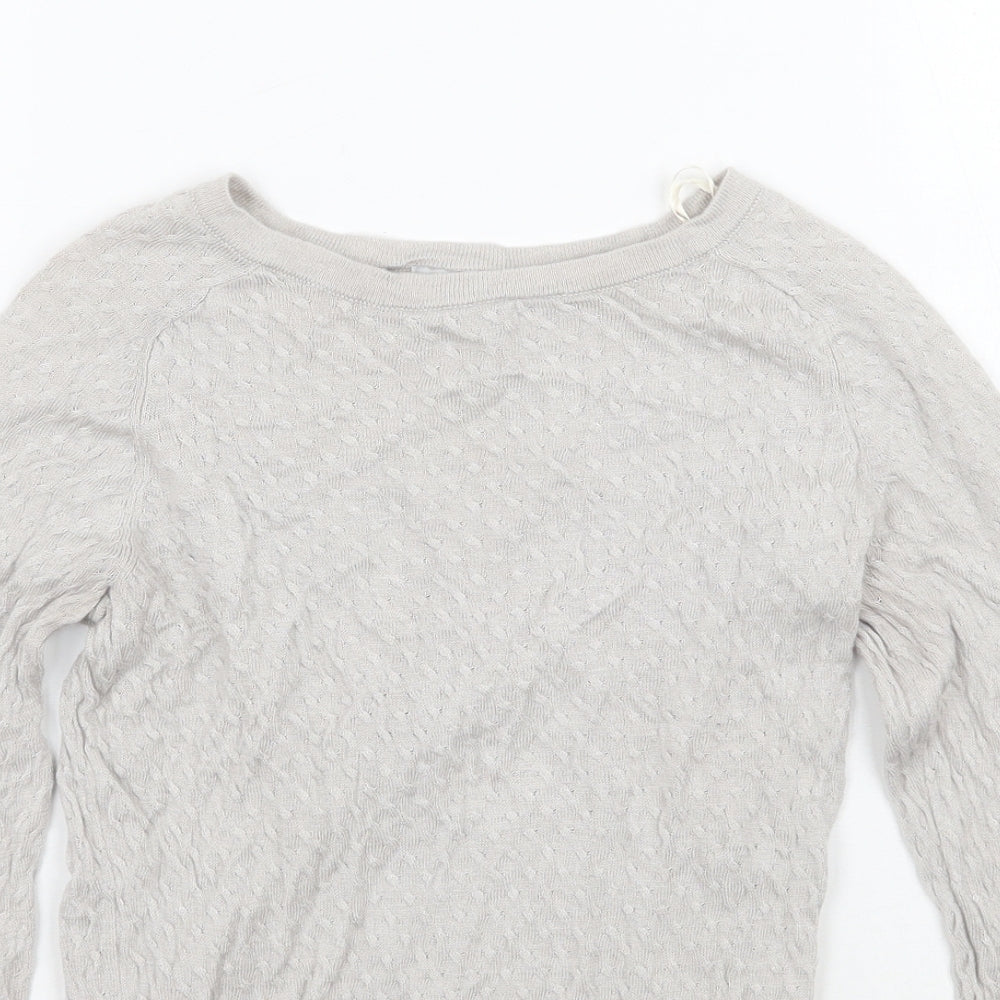 H&M Womens Grey   Pullover Jumper Size XS