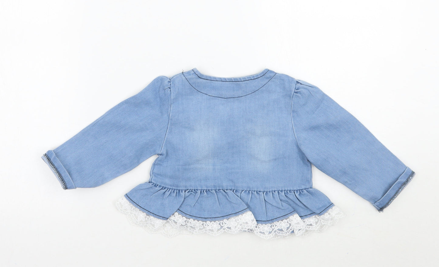 Preworn Girls Blue   Jacket  Size 2 Years