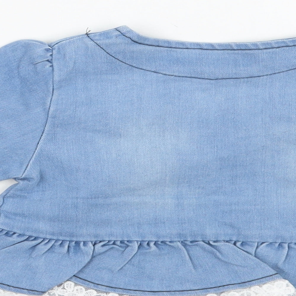Preworn Girls Blue   Jacket  Size 2 Years