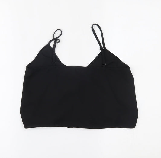 Miss Selfridge Womens Black   Cropped Tank Size 8