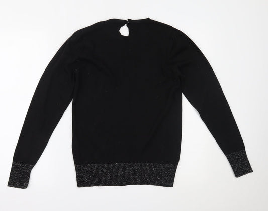 Select Womens Black   Basic Blouse Size M