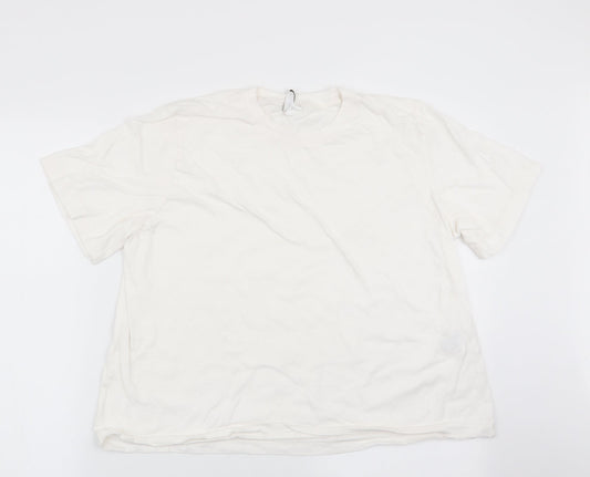 Divided Womens White   Basic T-Shirt Size L