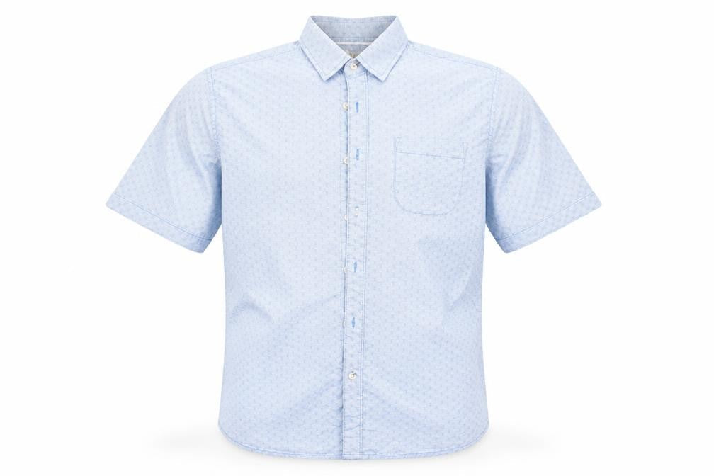 ACW 85 Mens Blue Striped   Button-Up Size M