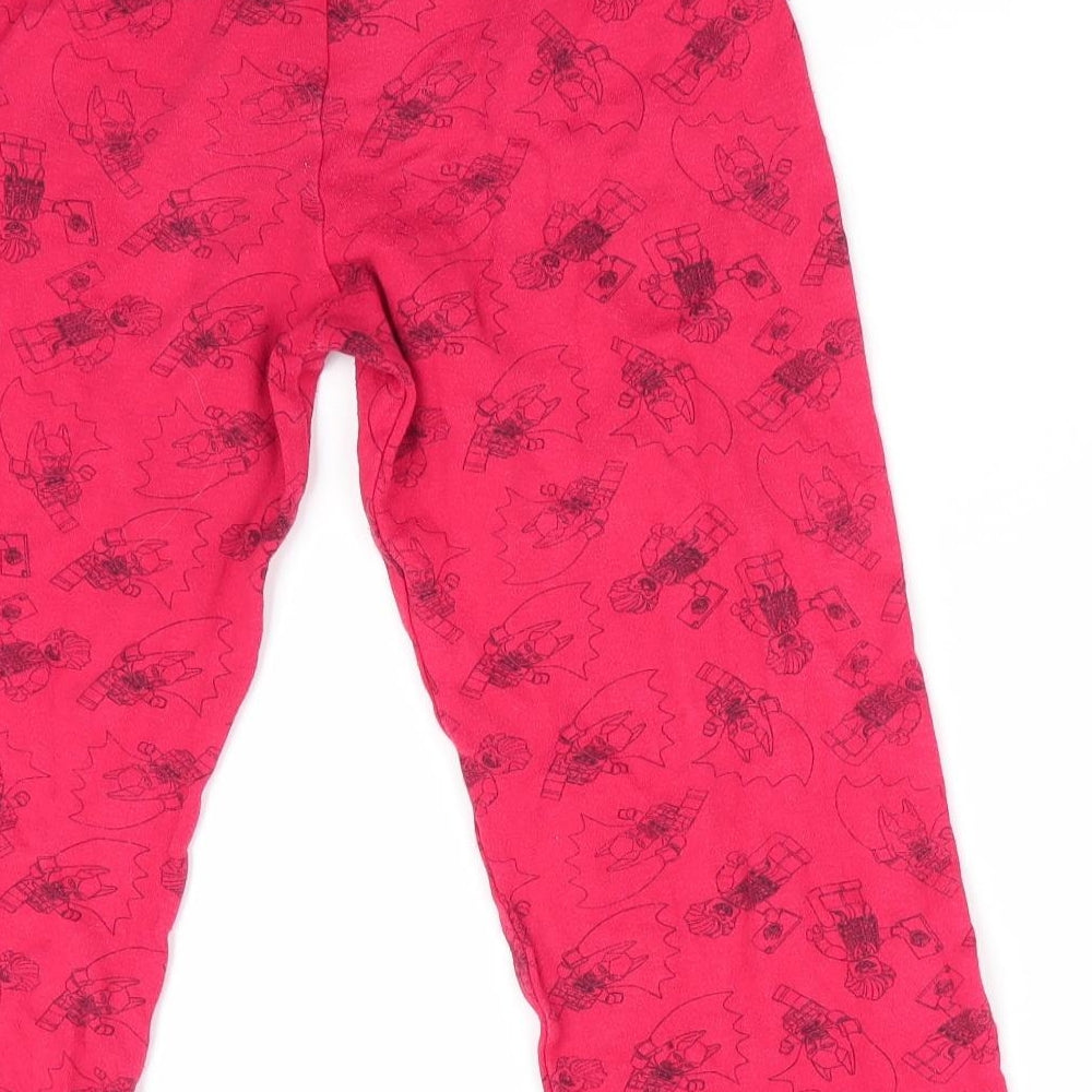 Lego Batman Boys Red Solid   Pyjama Pants Size 5-6 Years  - Batman