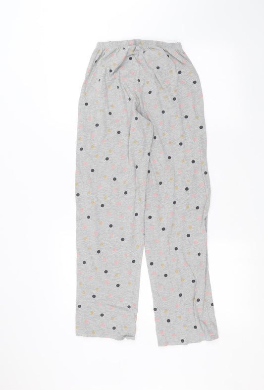 Marks and Spencer Womens Grey Polka Dot  Sweatpants Trousers Size S L25 in