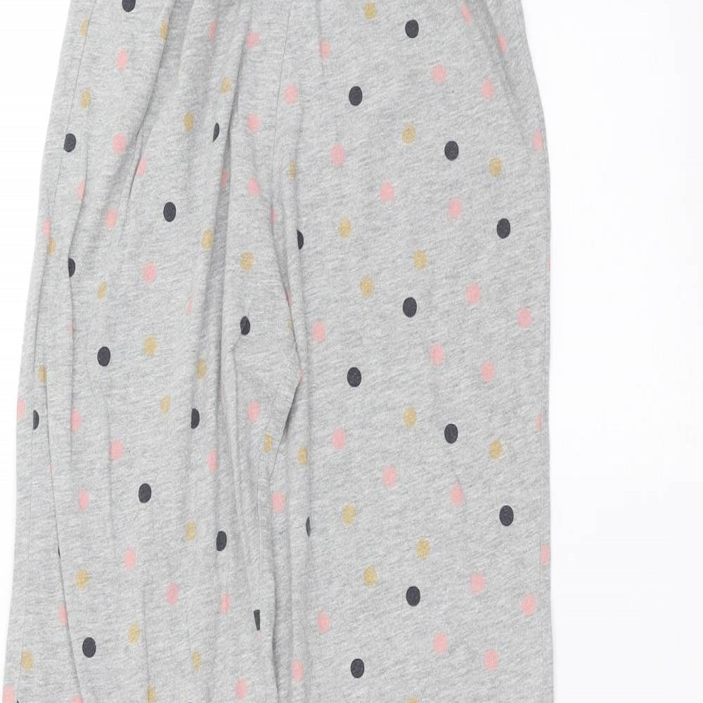 Marks and Spencer Womens Grey Polka Dot  Sweatpants Trousers Size S L25 in