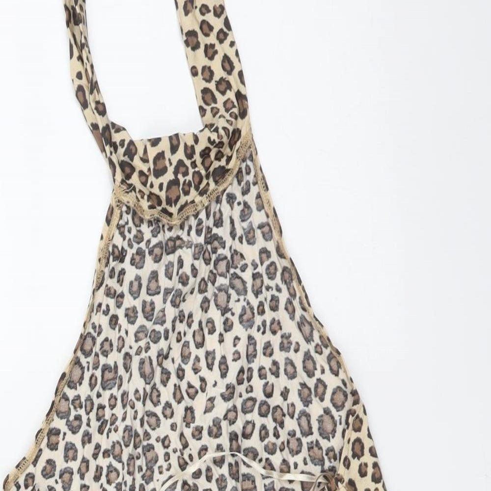 H&M Womens Multicoloured Animal Print  Basic T-Shirt