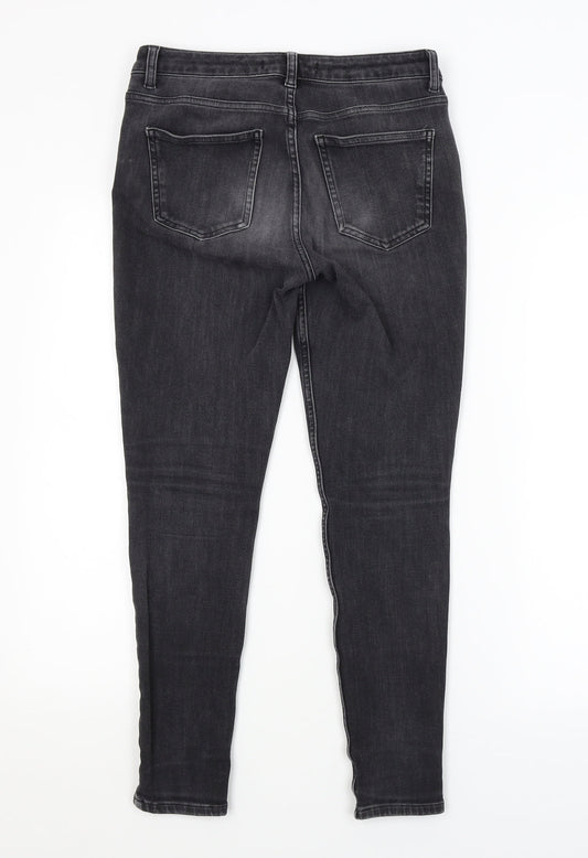 BY VERY Womens Grey   Skinny Jeans Size 10 L26 in