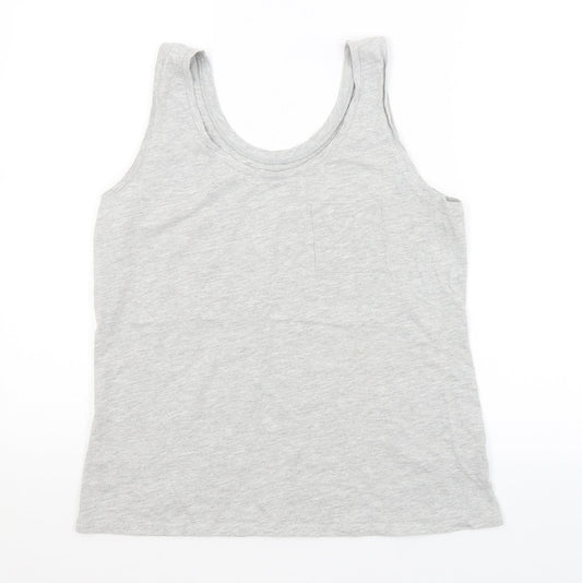 Preworn Womens Grey   Basic Tank Size 12