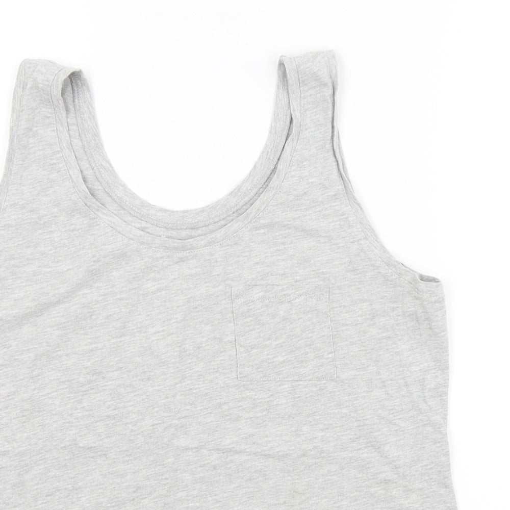 Preworn Womens Grey   Basic Tank Size 12