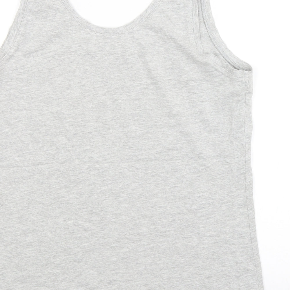 Preworn Womens Grey   Basic Tank Size 12