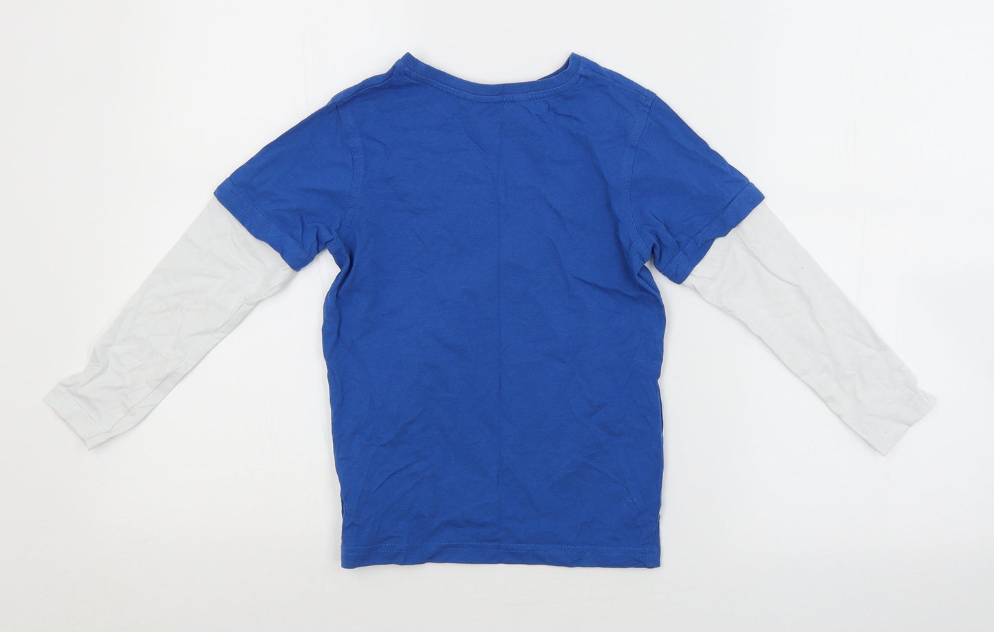 George Boys Blue   Basic T-Shirt Size 5-6 Years