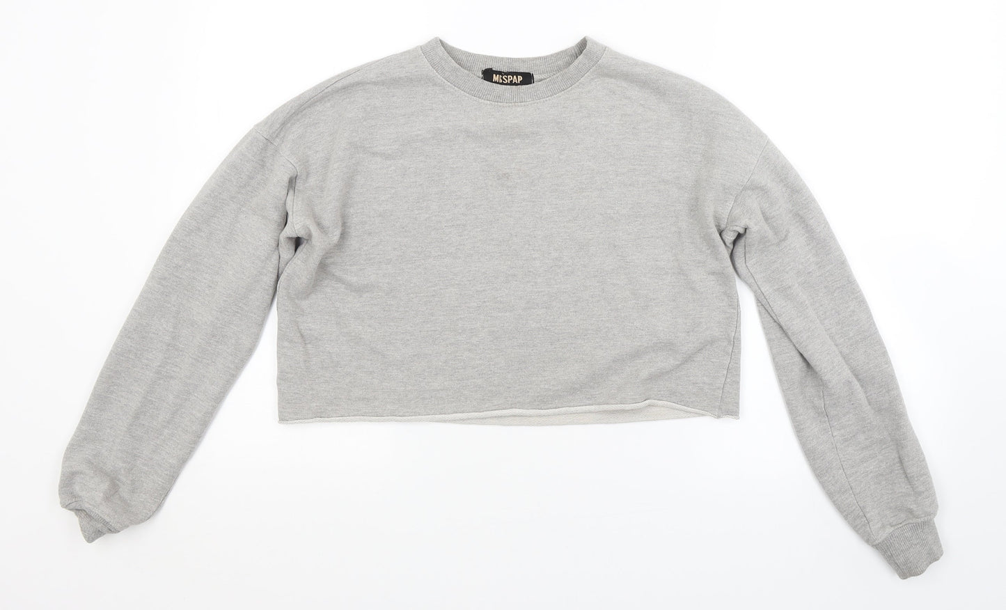 Misspap Womens Grey   Pullover Sweatshirt Size 8
