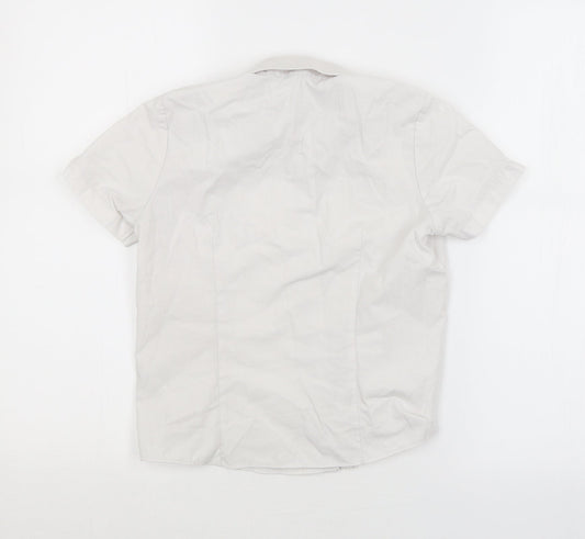 George Girls White   Basic Button-Up Size 6-7 Years