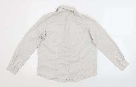 George Girls White   Basic Button-Up Size 11-12 Years