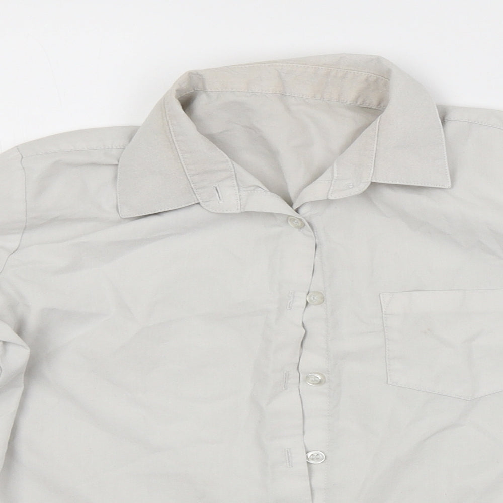 George Girls White   Basic Button-Up Size 11-12 Years
