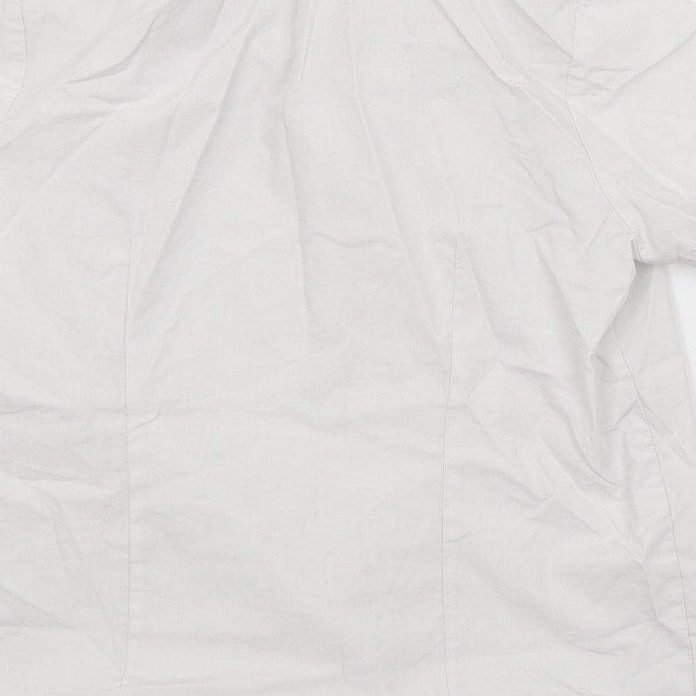 George Girls White   Basic Button-Up Size 9-10 Years