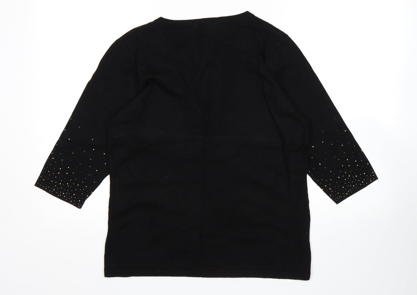 Anna Rose Womens Black   Pullover Jumper Size L