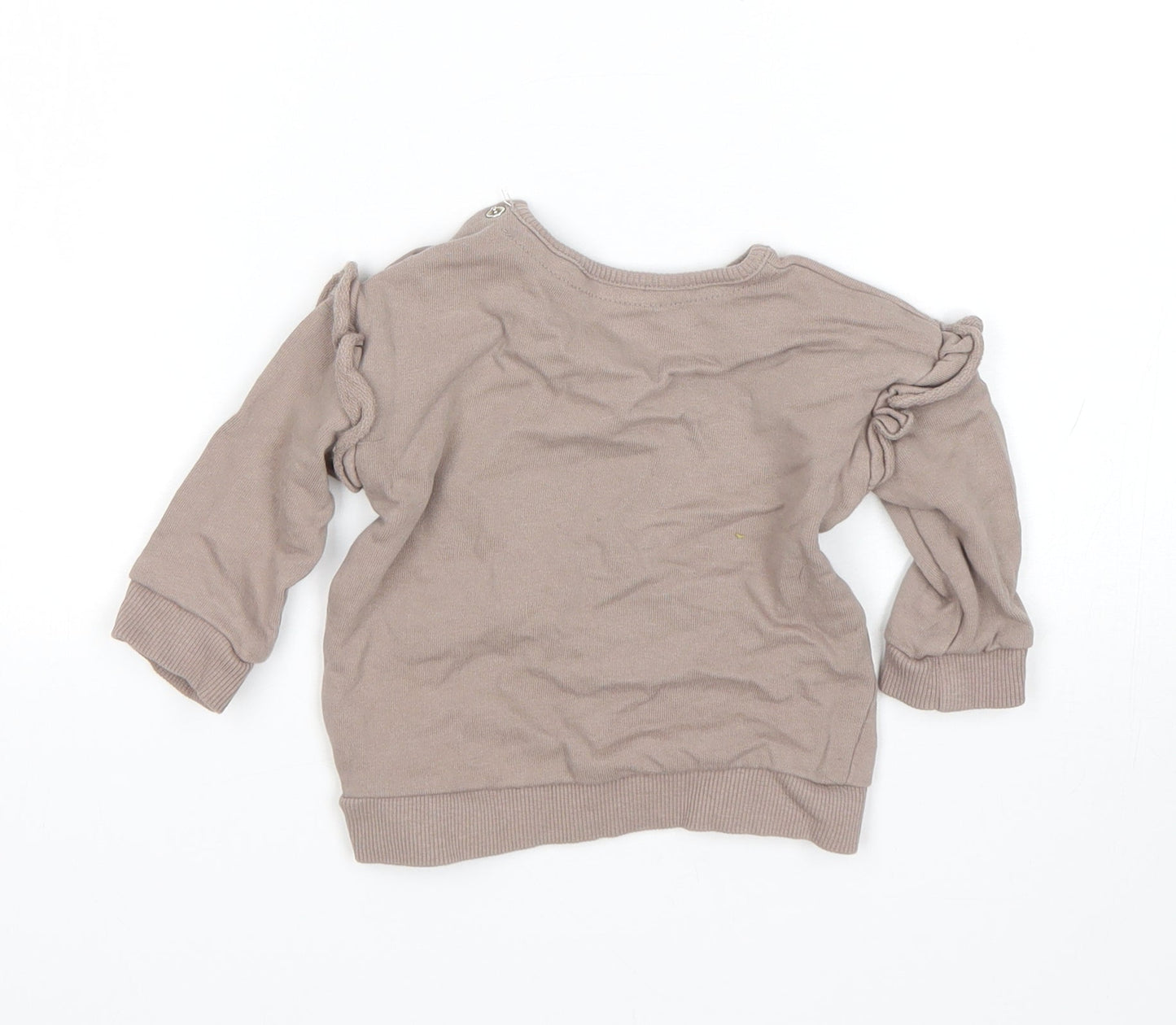 George Girls Brown   Pullover Jumper Size 6-9 Months