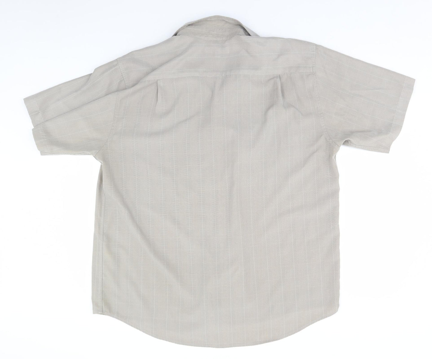 EWM Mens Green Plaid   Button-Up Size XL