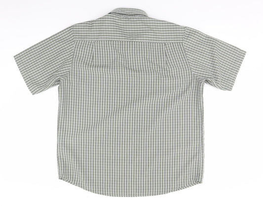 Pringle Womens Orange Plaid  Basic Button-Up Size L