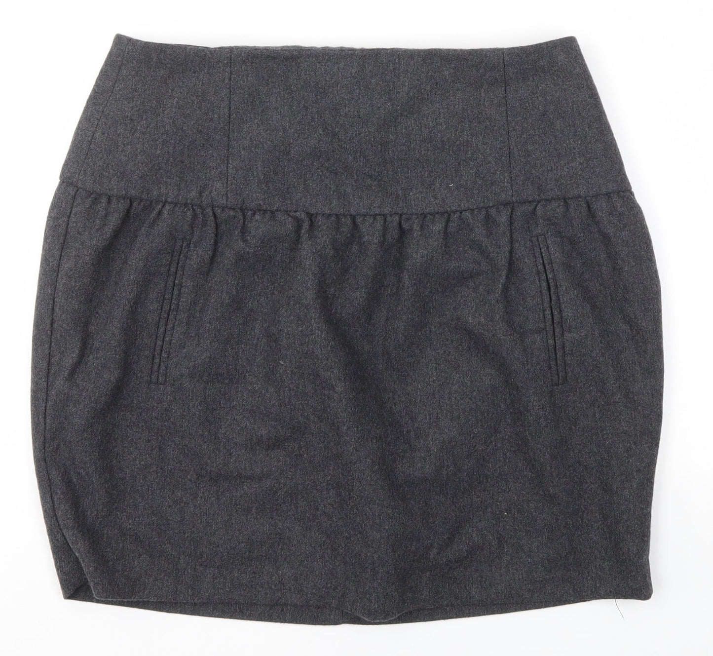 Warehouse Womens Grey   Straight & Pencil Skirt Size 10