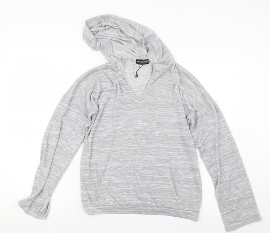PRETTYLITTLETHING Womens Grey   Pullover Hoodie Size 8