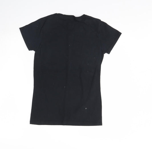 6tn Womens Black   Basic T-Shirt Size S  - Fictional characters